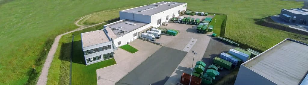 Luftbild des Betriebsgeländer der Pickard+Heffner Gmbh